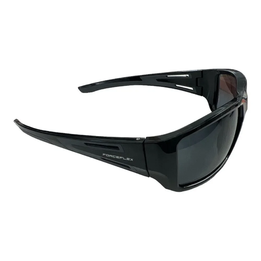 FORCEFLEX FF5 Comfort Foam Sunglasses Black w/Smoke Lens